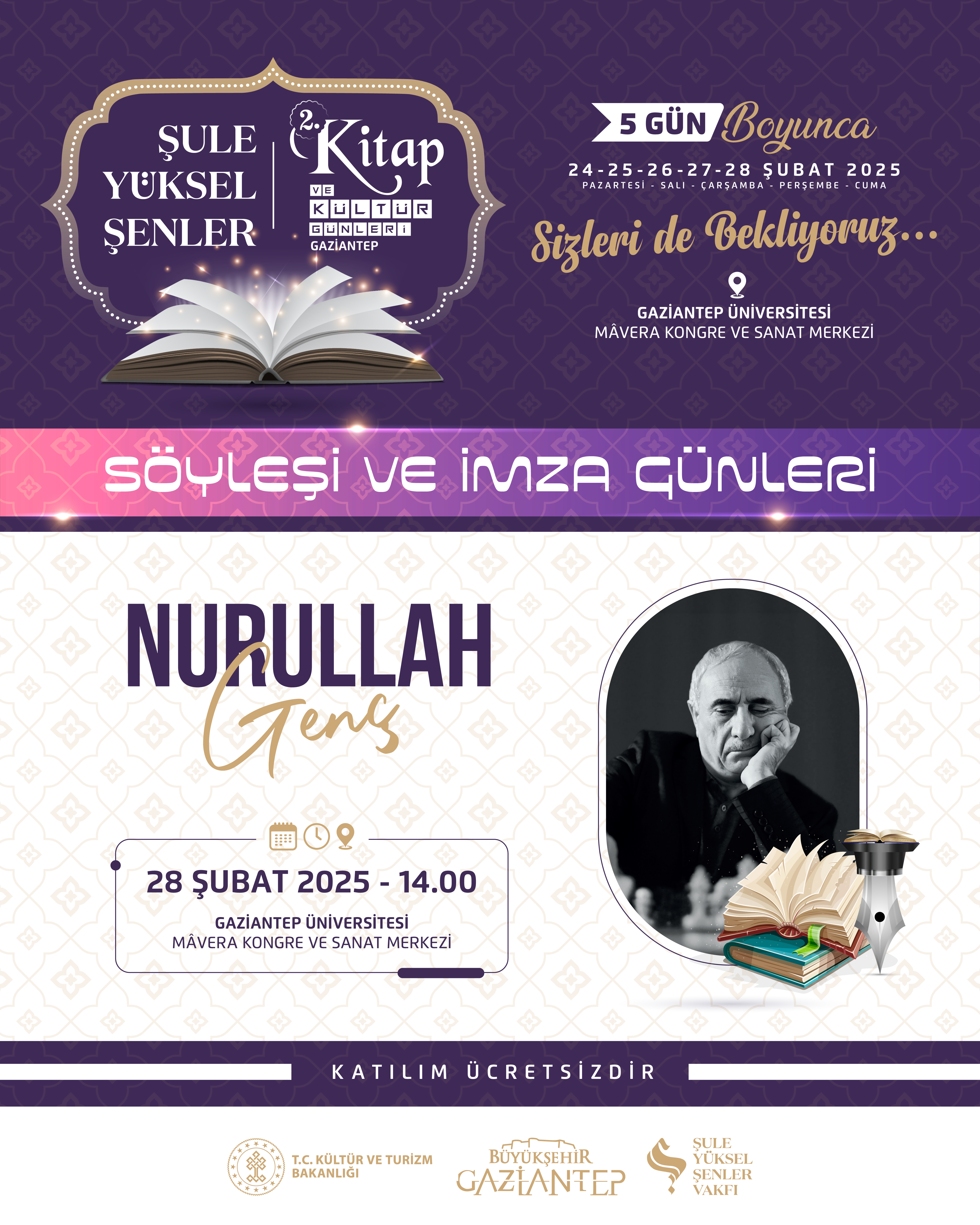 Şule Yüksel Şenler 2. Kitap ve Kültür Günleri - Gaziantep