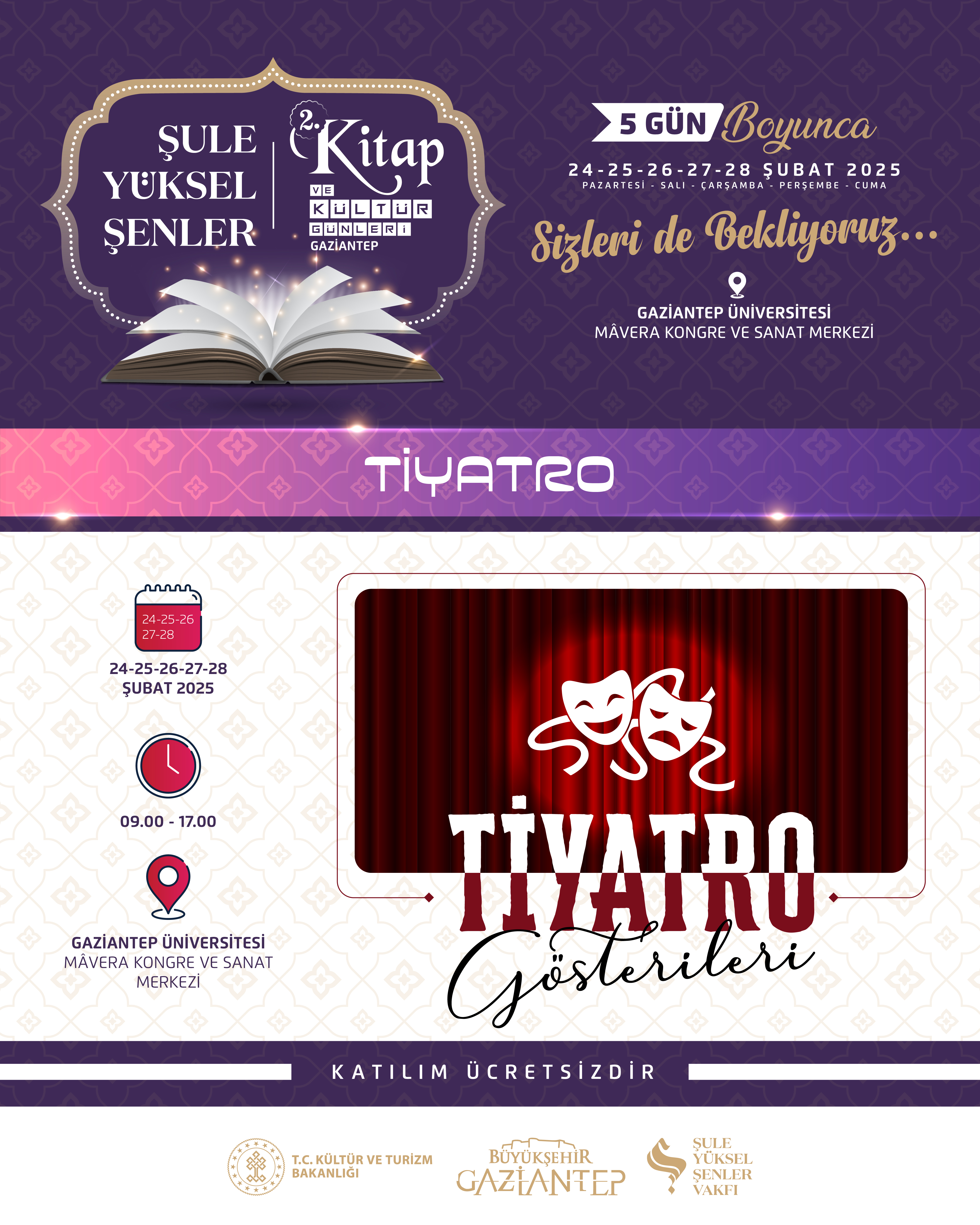 Şule Yüksel Şenler 2. Kitap ve Kültür Günleri - Gaziantep