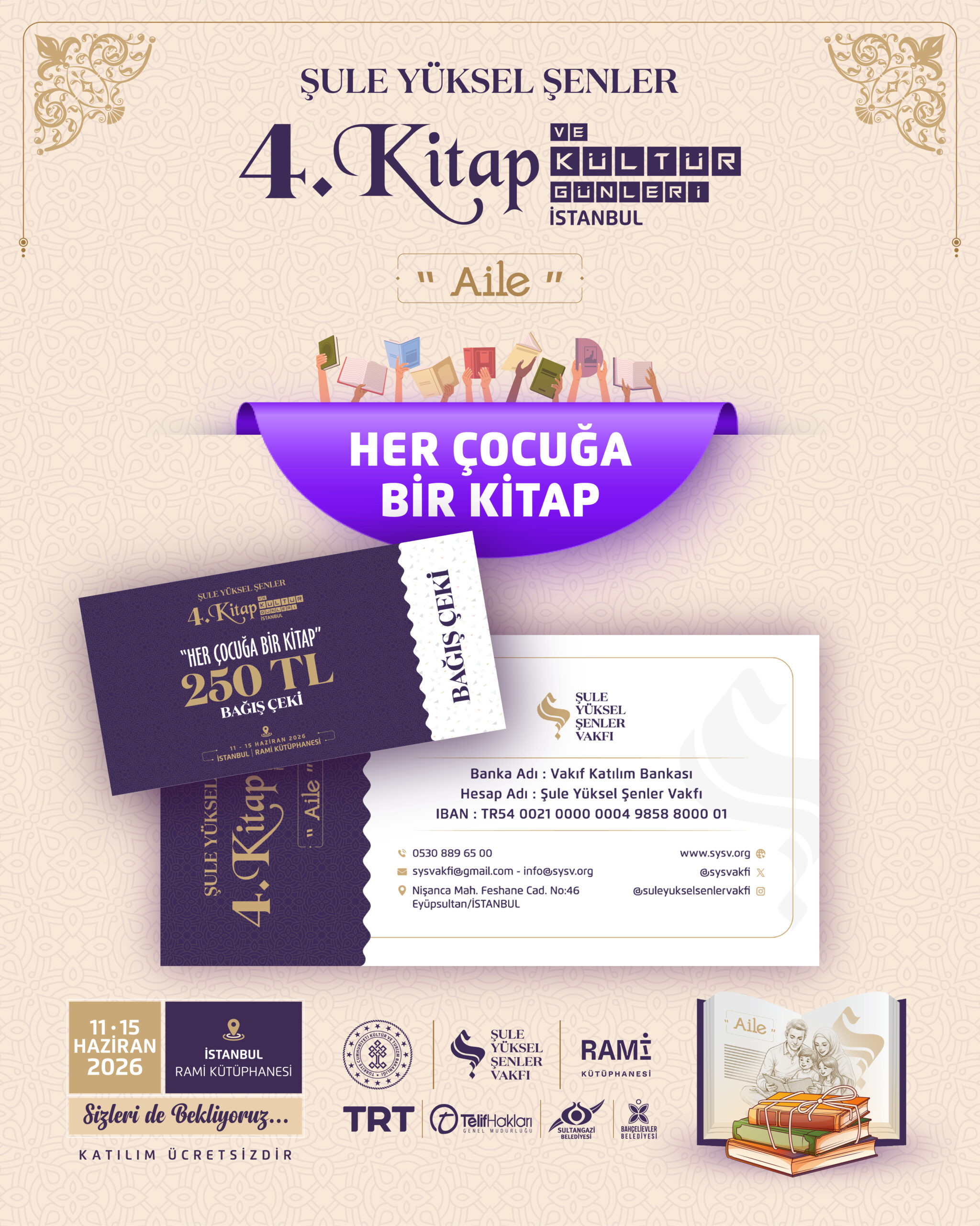 Şule Yüksel Şenler 4. Kitap ve Kültür Günleri Başlıyor