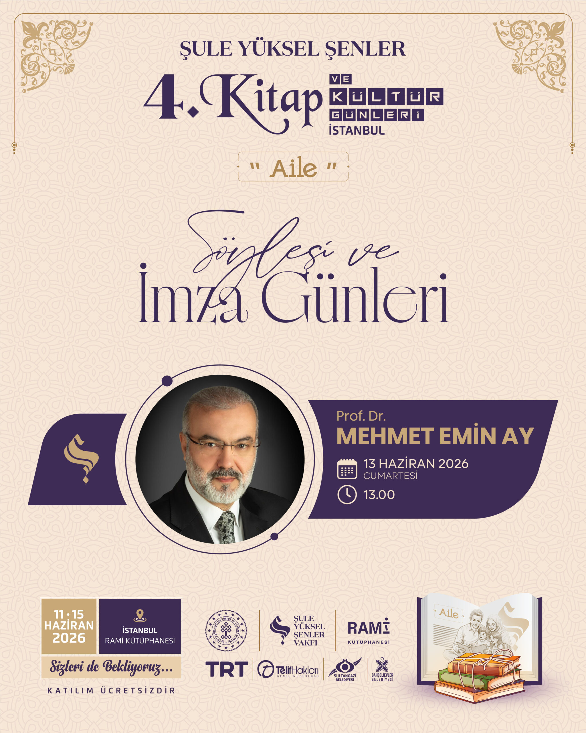 Şule Yüksel Şenler 4. Kitap ve Kültür Günleri Başlıyor