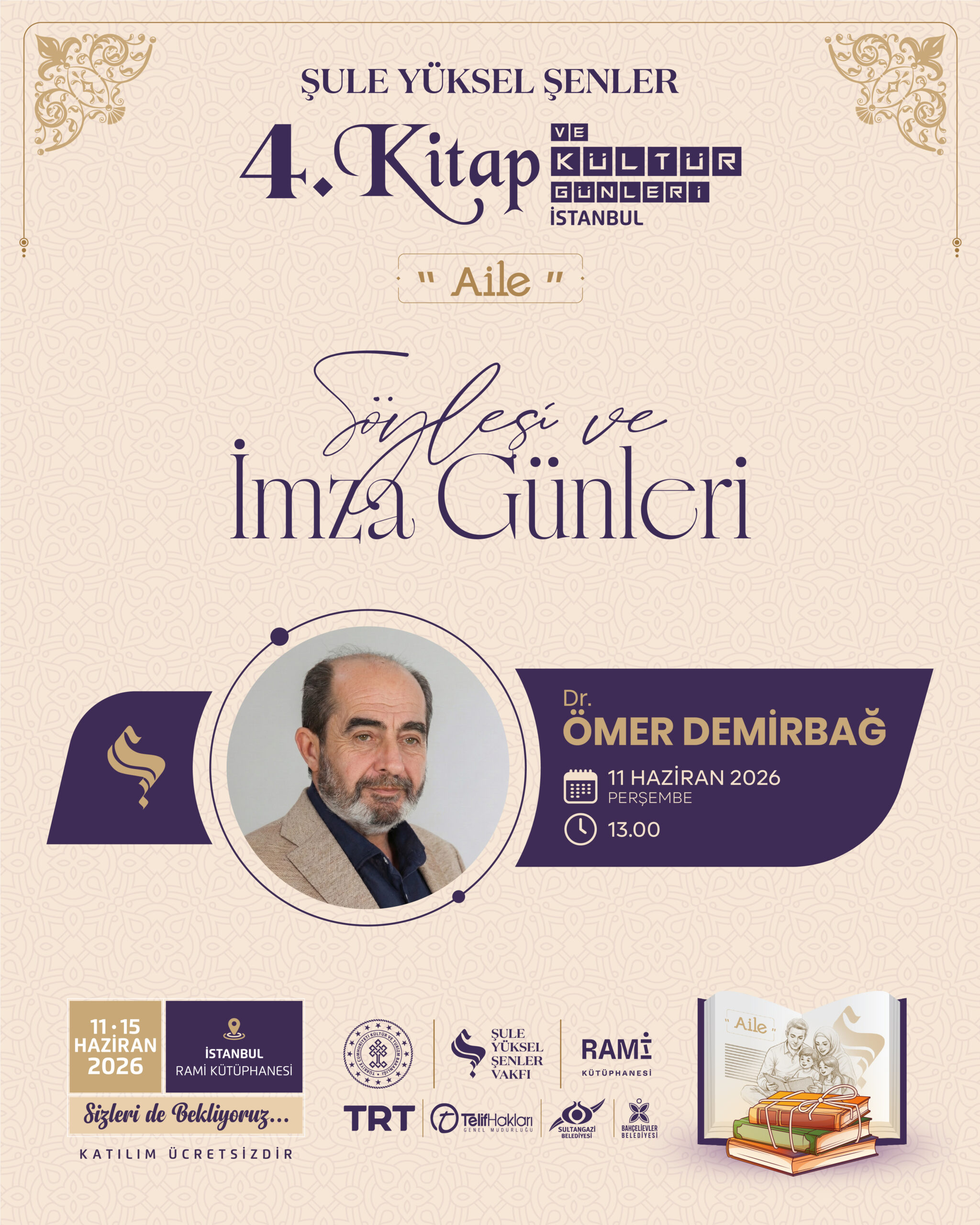 Şule Yüksel Şenler 4. Kitap ve Kültür Günleri Başlıyor